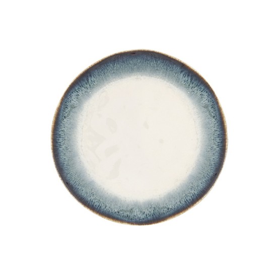 Dinner plate, porcelain, 21 cm, blue, "Nuances" - Nuova R2S