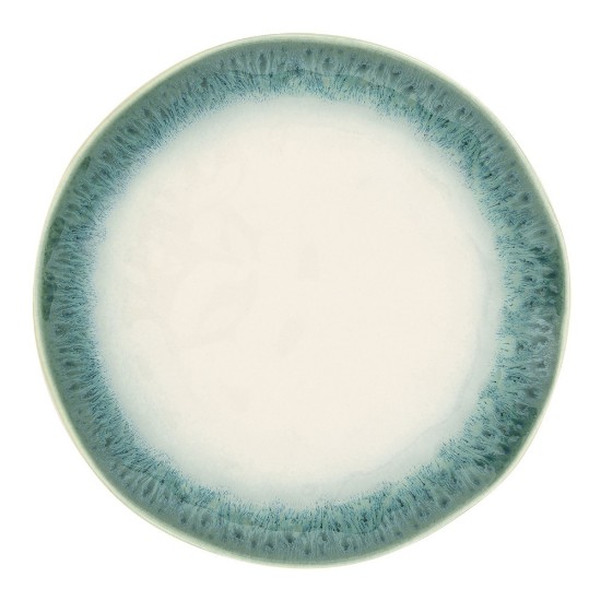 Middagstallerken, porcelæn, 21 cm, grøn, "Nuancer" - Nuova R2S