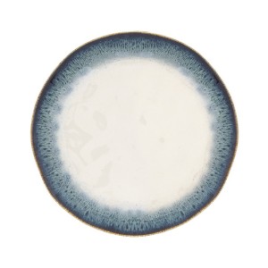 Dinner plate, porcelain, 26 cm, blue, "Nuances" - Nuova R2S