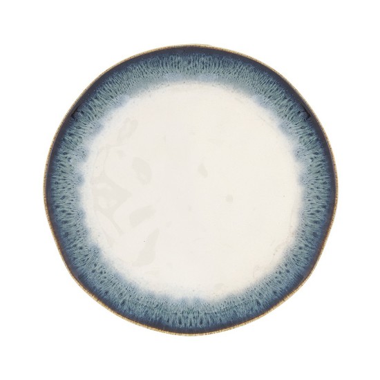 Dinner plate, porcelain, 26 cm, blue, "Nuances" - Nuova R2S