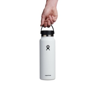 Termoizolacijska boca, nehrđajući čelik, 1.18L, "Wide Mouth", White - Hydro Flask