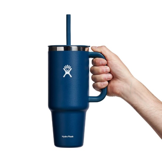 Tepelne izolovaný pohár, nehrdzavejúca oceľ, 1,18 l, „All Around Travel“, Indigo - Hydro Flask