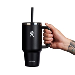 Toplinski izolirana čaša, nehrđajući čelik, 950 ml, 'All Around Travel', Black - Hydro Flask