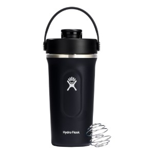 Termički izolirani šejker, 2 u 1, nehrđajući čelik, 710 ml, crni - Hydro Flask