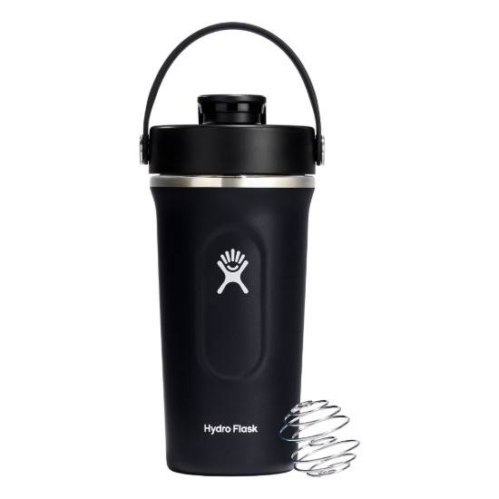 Termički izolirani šejker, 2 u 1, nehrđajući čelik, 710 ml, crni - Hydro Flask