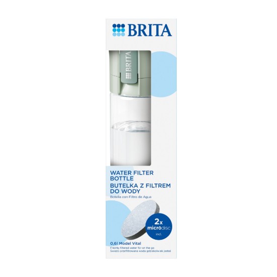 BRITA Vital filter bottle (Lightgreen), 600 ml
