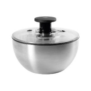 Salad spinner, stainless steel, 26cm/5L - OXO