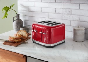 Broodrooster met 4 sleuven, 1960 W, Empire Red - KitchenAid
