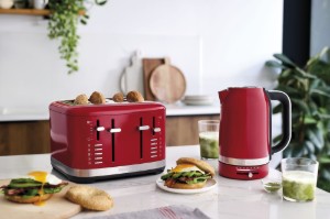 Broodrooster met 4 sleuven, 1960 W, Empire Red - KitchenAid