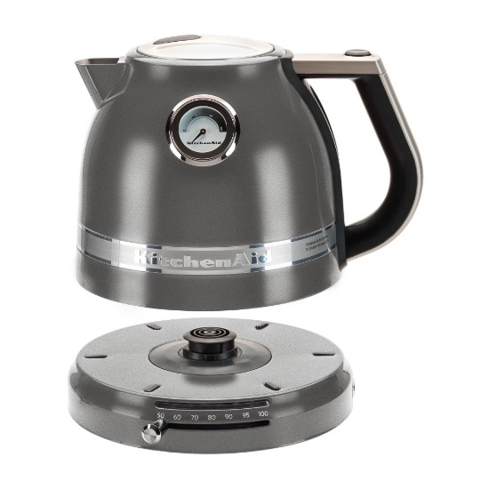 Електрични чајник, 2400 В, Artisan, 1.5Л, Imperial Grey - KitchenAid
