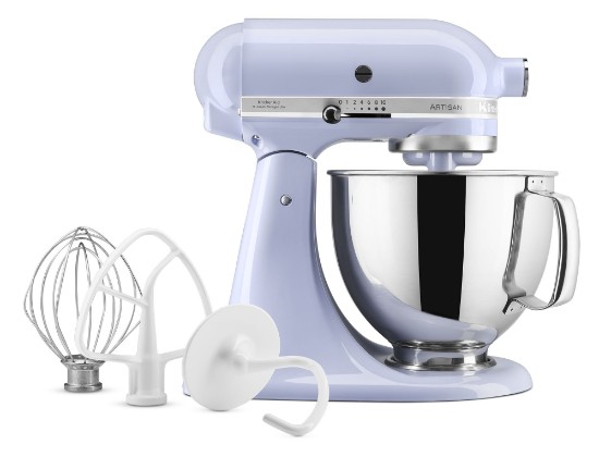 Meascthóir seastáin Artisan, babhla 4.8L, Samhail 125, Lavander Cream - KitchenAid