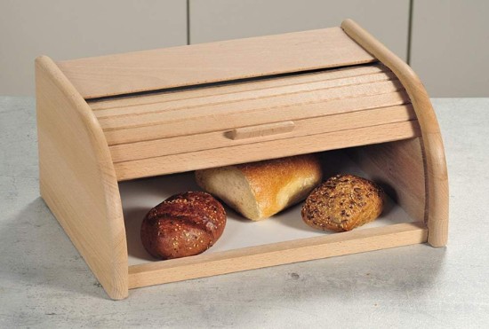 Bread box, 39.5 x 28 cm, beech wood - Kesper
