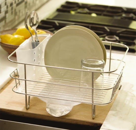 Dish drying rack, 36.8 x 32.8 x 18 cm - "simplehuman" brand