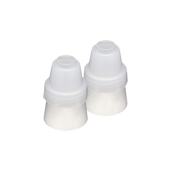 Set of 2 ends for attaching nozzles to pastry bags, 35 mm – made by Kitchen Craft