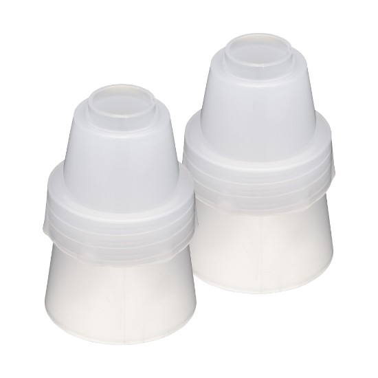 Set of 2 ends for attaching nozzles to pastry bags, 35 mm – made by Kitchen Craft