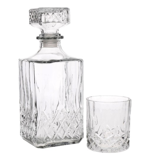 Set of decanter and whisky tumblers, 5 pieces, glass - Kitchen Craft