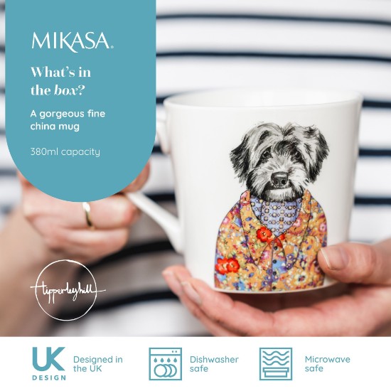 Mug en porcelaine, 380 ml, motif chien - Mikasa