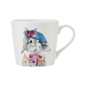 Porcelain mug, 380 ml, bunny design - Mikasa