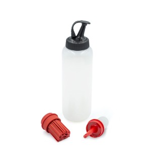 Sauce bottle, with 3 interchangeable ends, 350 ml, plastic - MasterClass