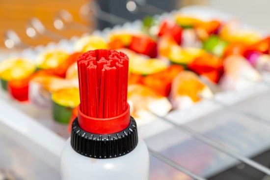 Sauce bottle, with 3 interchangeable ends, 350 ml, plastic - MasterClass