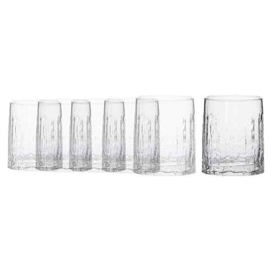 Комплект чаши за вода от 6 части, изработени от стъкло, 285 мл, "Oak" - Borgonovo