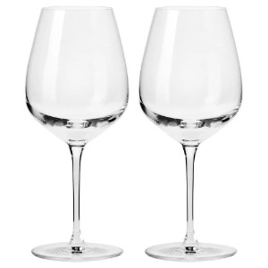 Sada 2 pohárov na víno, z kryštalického skla, 580 ml, "Duet" - Krosno