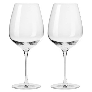 Set de 2 verres à vin Pinot Noir, en verre cristallin, 700ml, "Duo" - Krosno
