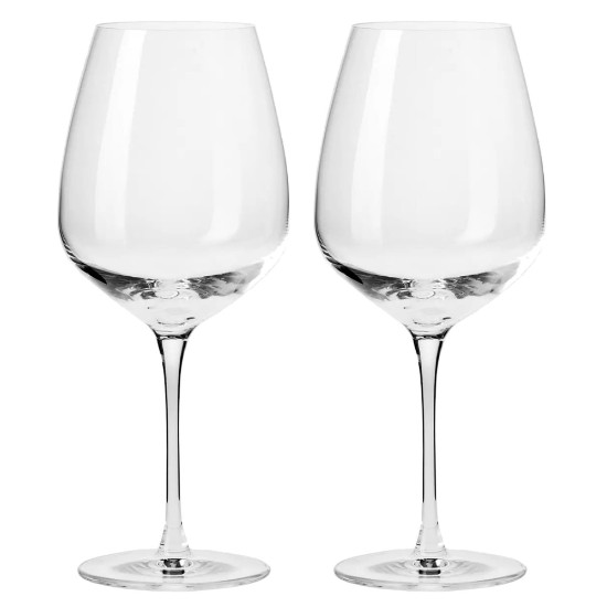 Set aus 2 Pinot Noir Weingläsern, aus Kristallglas, 700ml, "Duet" - Krosno