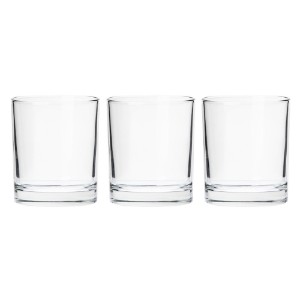 Σετ 3 ποτηριών, από γυαλί, Indro - Borgonovo