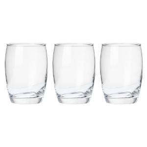 3 parçalı su bardağı seti, 270 ml, camdan yapılmış, Aurelia - Borgonovo