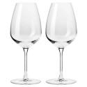 Set 2 bicchieri da vino bianco, in vetro cristallino, 460ml, "Duet" -
