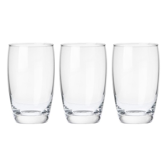 3-delt vandglassæt, 330 ml, lavet af glas, Aurelia - Borgonovo