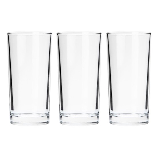 Ensemble de verres à boire HB 3 pièces, 300 ml, en verre, "Indro" - Borgonovo