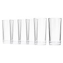 Sarja 6 juomalasia 250 ml, lasi - Borgonovo