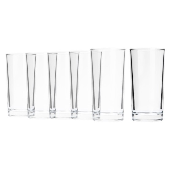 Комплект от 6 чаши за пиене 250 мл, стъкло - Borgonovo