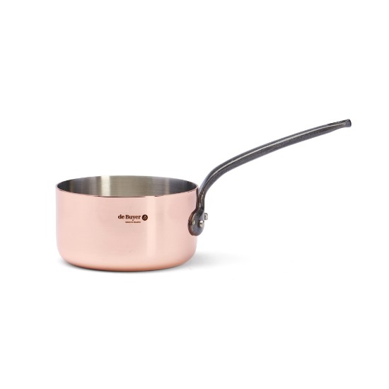 Saucepan, 12 cm / 0.8 l, copper-stainless steel, "Inocuivre" - de Buyer