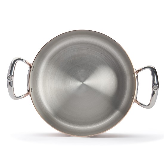 Borma tat-tisjir bl-għatu, 28cm/8L, ram - stainless steel, "Inocuivre" - de Buyer