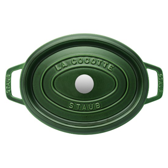 Oval Cocotte főzőedény, öntöttvas, 27cm/3,2L, Basil - Staub 