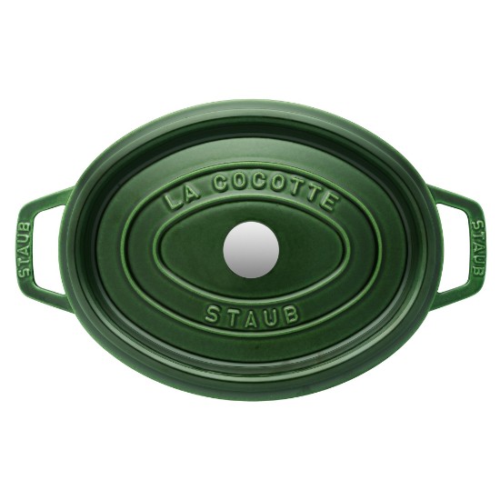 Oval Cocotte Kochtopf, Gusseisen, 27 cm/3,2L, Basil - Staub 