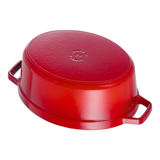 Oval Cocotte-gryde, støbejern, 29 cm/4,2L, Cherry - Staub