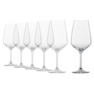 Service de verres à vin de Bordeaux 6 pièces, verre cristallin, 656ml, "Taste" - Schott Zwiesel