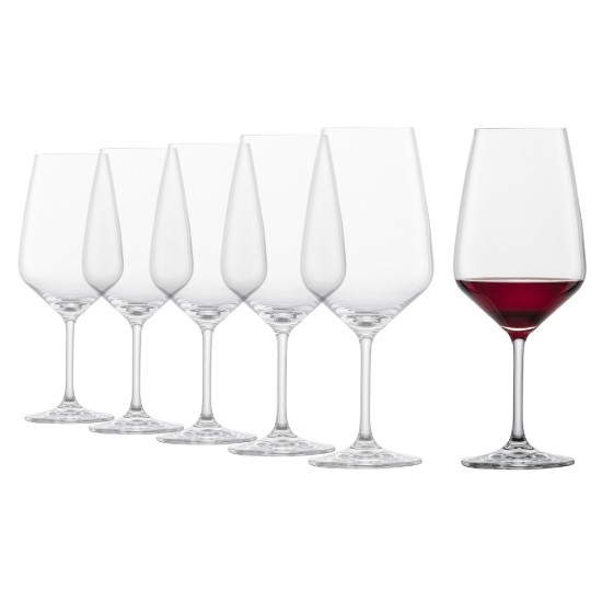 6-delat Bordeaux vinglasset, kristallint glas, 656ml, "Taste" - Schott Zwiesel