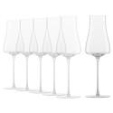 Set di bicchieri da champagne da 6 pezzi, vetro cristallino, 312ml, "T