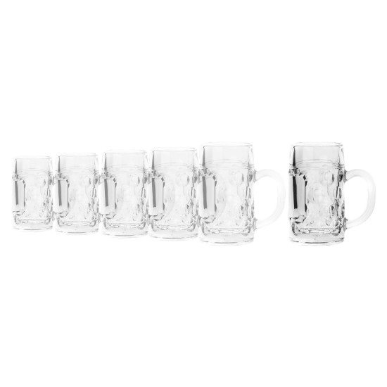 Комплект мини чаши от 6 части, стъклени, 55мл, "Don" - Borgonovo