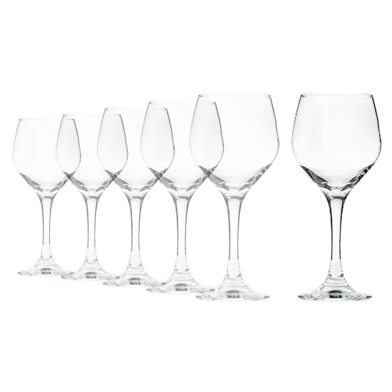 Ensemble de 6 verres à vin, en verre, 470 ml, "Ducale" - Borgonovo