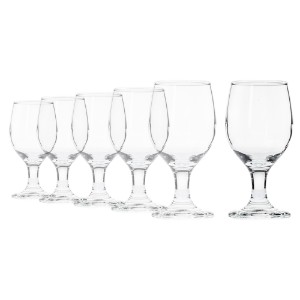 6-делни сет чаша за воду, од стакла, 310 мл, "Ducale" - Borgonovo