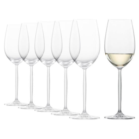 6-pcs white wine glass set, 302 ml, "Diva" - Schott Zwiesel