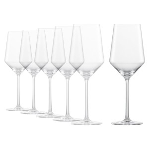 6-osaline valge veini klaasikomplekt, valmistatud kristallilisest klaasist, 408ml, "Pure" - Schott Zwiesel
