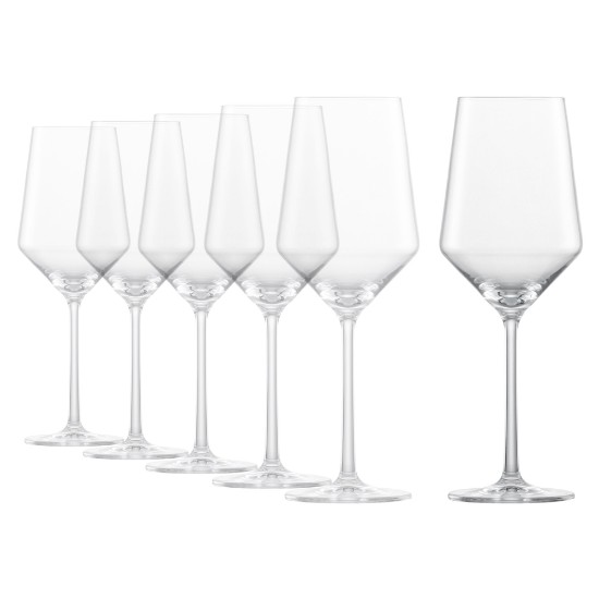 Service de verres à vin blanc 6 pièces, en verre cristallin, 408 ml, 'Pure' - Schott Zwiesel