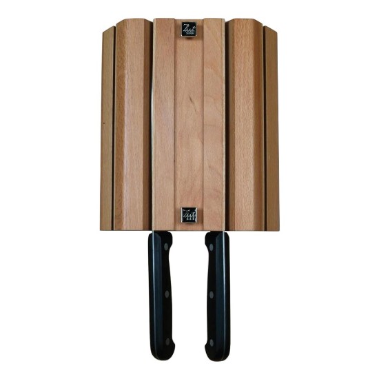 Bloque para cuchillos de pared, madera, con 4 ranuras - Grunwerg